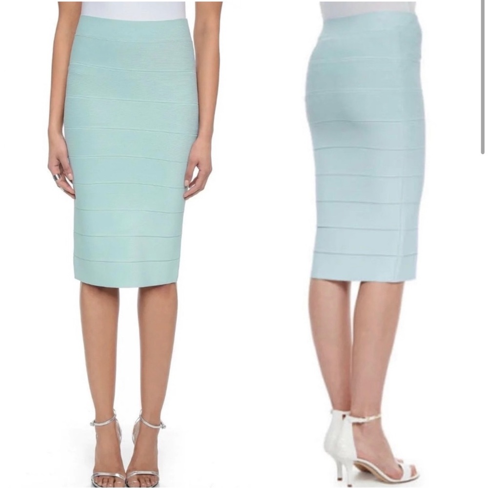 BCBG Aqua Mist bandage skirt size XS brand new